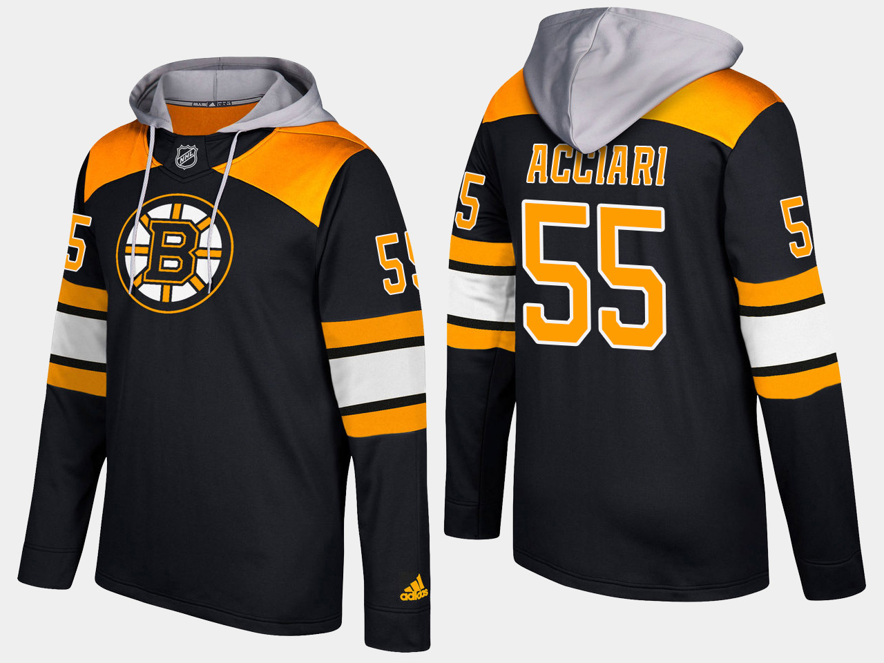 Men NHL Boston bruins #55 noel acciari black hoodie